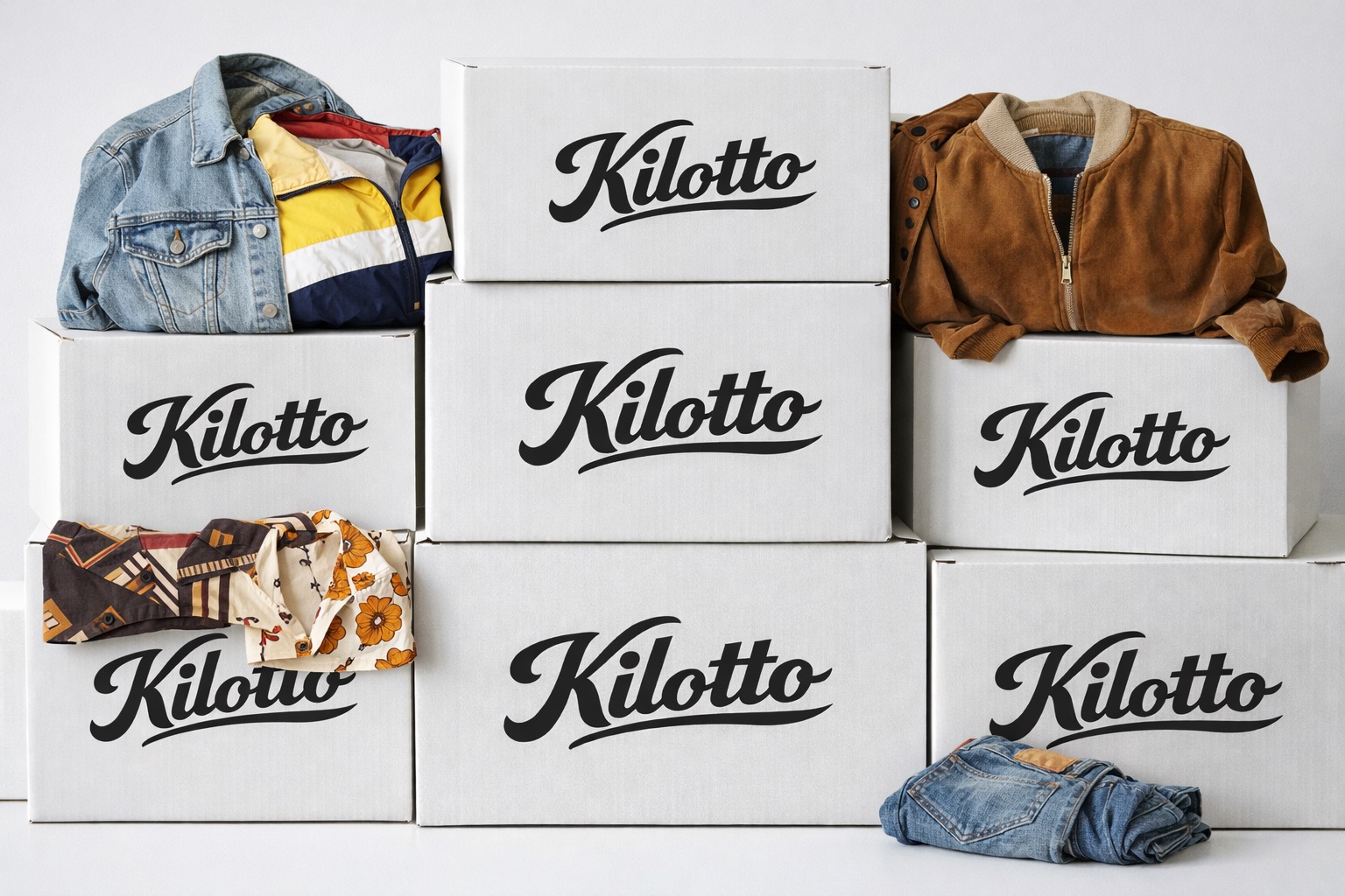 Box di abbigliamento vintage Kilotto